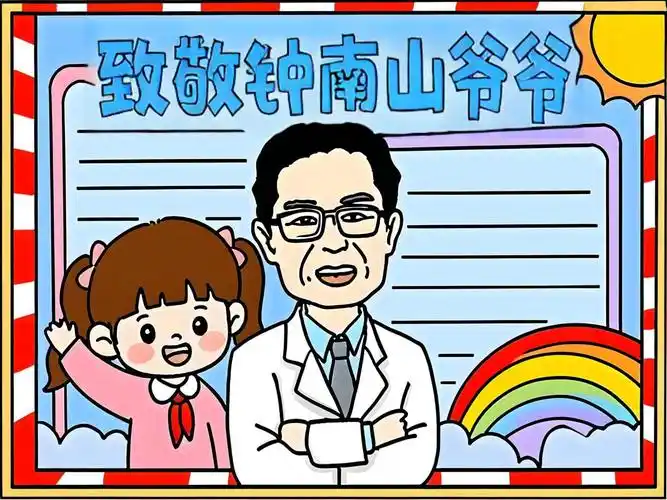 钟南山手抄报