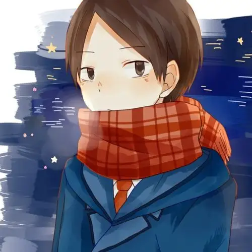 围巾西服潮男头像