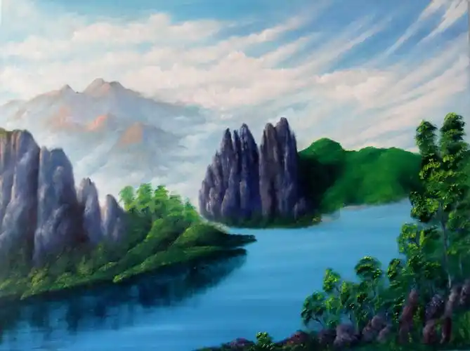 中国风油画古典诱惑