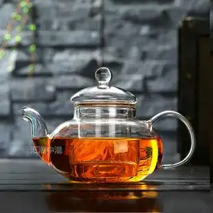 耐热高硼硅玻璃茶水壶功夫茶具套装透明花茶壶加厚把杯配茶盘包邮