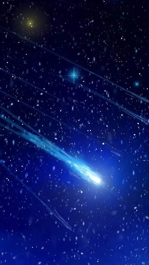 流星,太空,蓝光