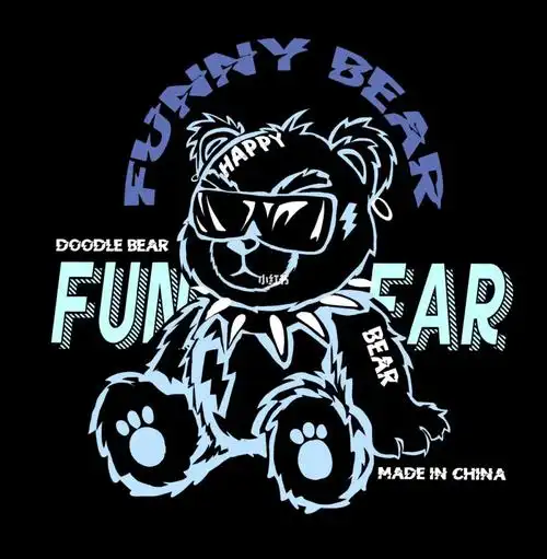潮牌小熊系列之滑稽熊