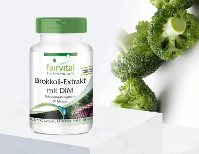 fairvital德国萝卜硫素西兰花提取物片含黑芥子酶90片每瓶