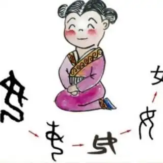 紫轩堂晨读第1159期甲骨文之端庄温婉的女字