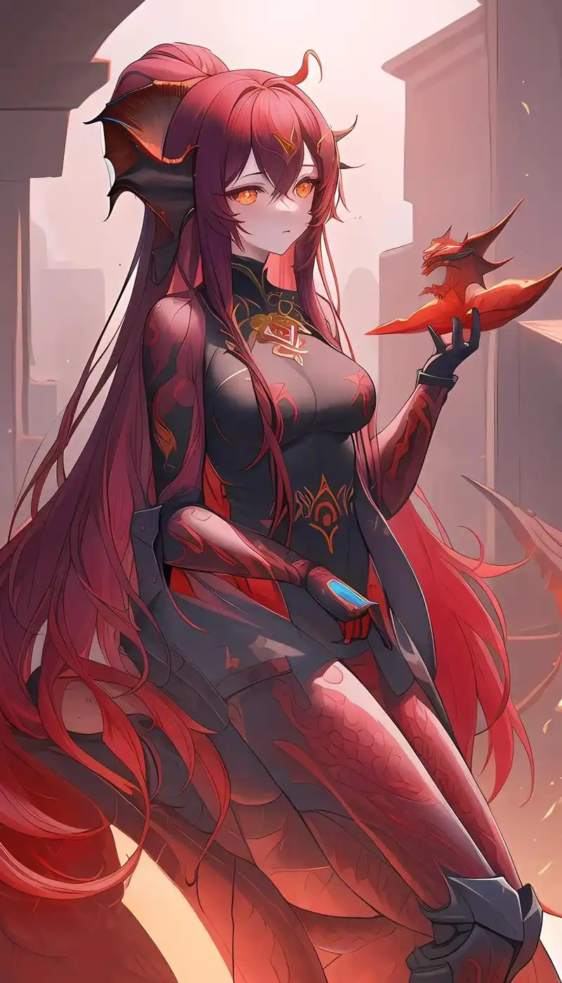 异次元少女.#二次元 #动漫壁纸 #这谁顶得住啊 #暗黑系  - 抖音