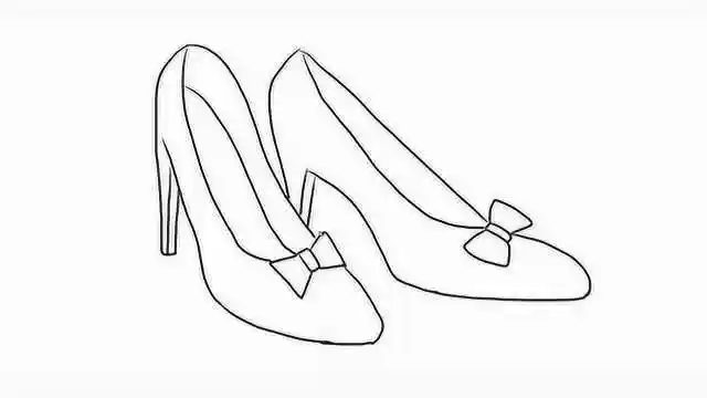 高跟鞋幼儿亲子儿童简笔画幼儿园学画画