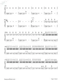 风之谷-网友原创双手简谱预览4