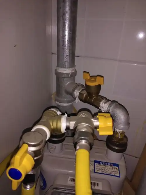 今安燃气三通带阀门家用一分二全铜三通阀燃气热水器燃气阀煤气阀4分