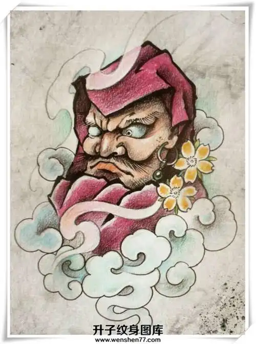 达摩纹身手稿图案大全