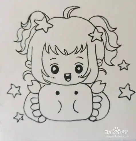 简笔画星座巨蟹座