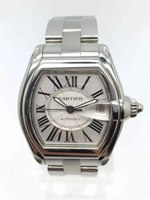 [二手卡地亚跑车系列精钢自动机械表】