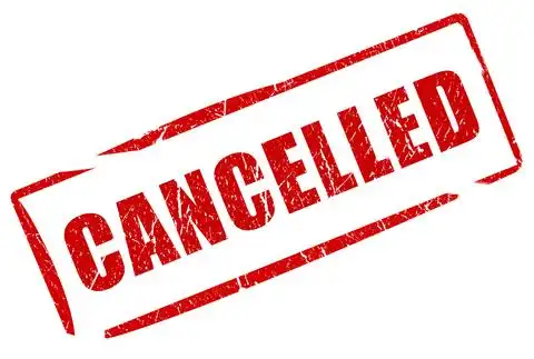 was going to be held on saturday, june 9th) has been canceled