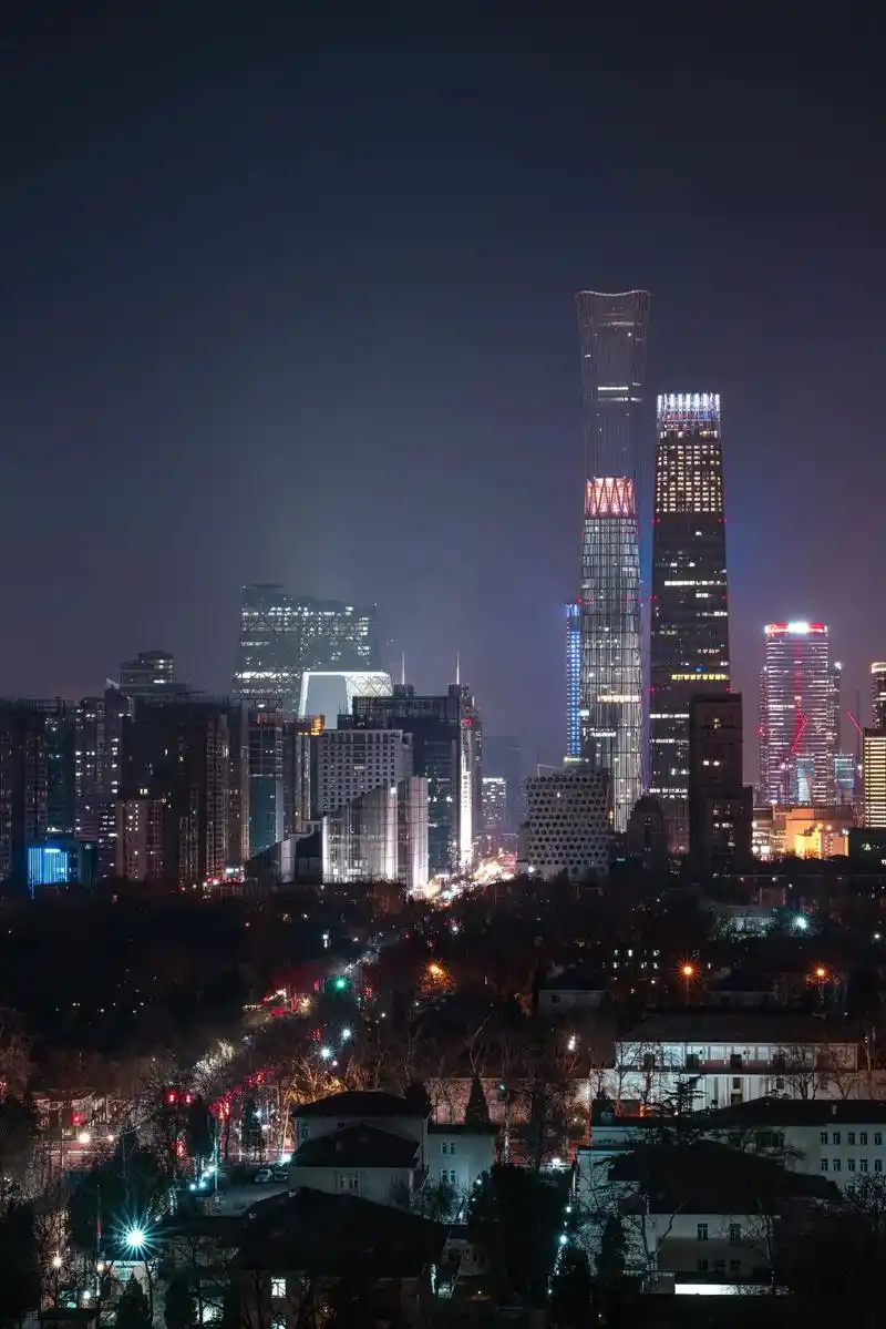 摄影|91.帝都夜景(1)摄于北京cbd与银河soho爬楼摄 - 抖音