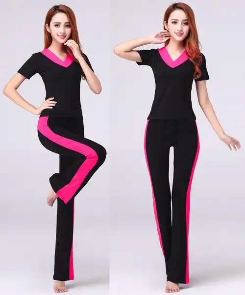 冬季广场舞服装加厚中老年莫代尔套装长袖上衣舞蹈裤子练功成人女