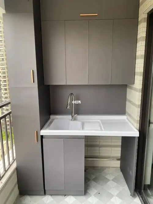 阳台整体柜洗衣盆纳米涂层不锈钢板材