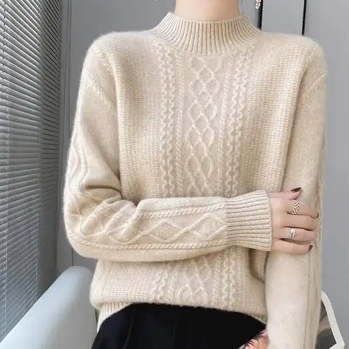 策霸ceba女士针织毛衣