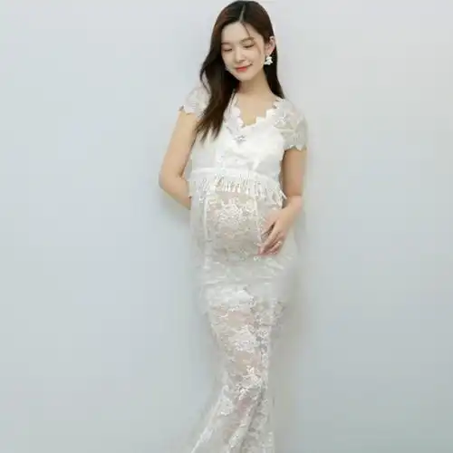 唯爱主题写真服装的优惠券大全—影楼展会2019新款 大肚妈咪礼服孕妇