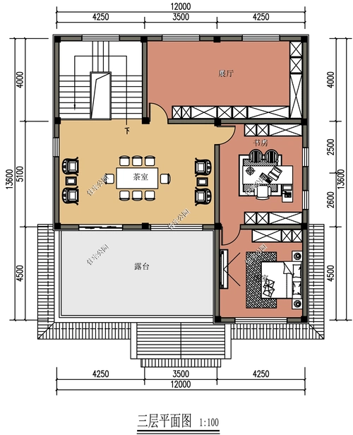 开间15米进深13米新中式两层半自建房该怎么设计