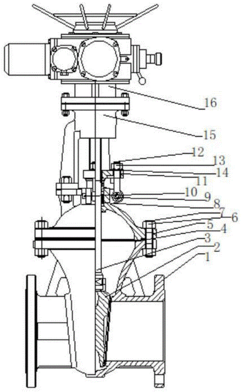 一种防爆型电动平板闸阀的制作方法