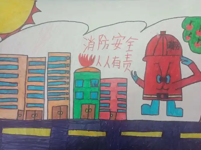 孙祖小学安全绘画作品展