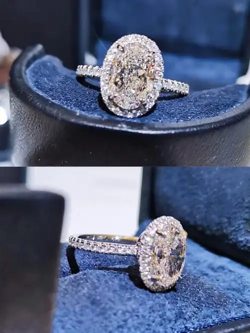 北京客定15克拉hw钻戒theone超美鸽子蛋