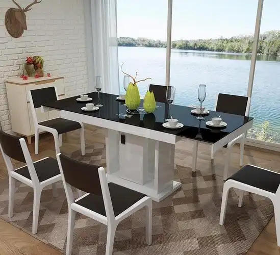 行业设备 金融,商业专用设备 餐饮设备 餐桌餐椅 现代简约伸缩餐桌