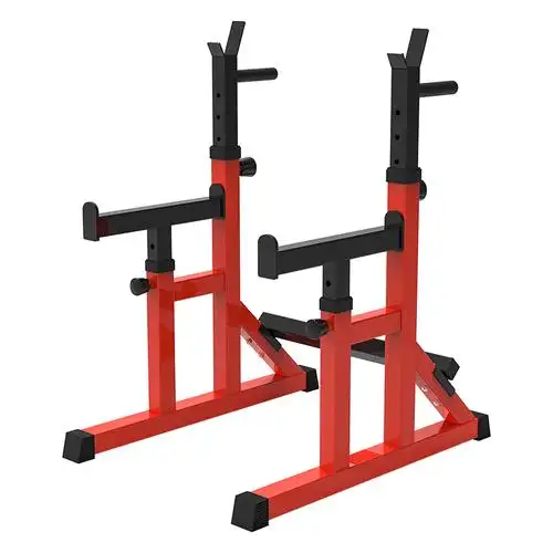 杠铃商用型多功能举重床卧推架红色深蹲架健身器材家用举重床
