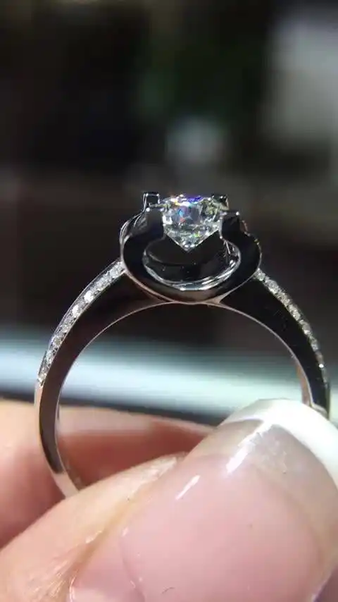 50分牛头款钻戒,高清细节[酷] 67