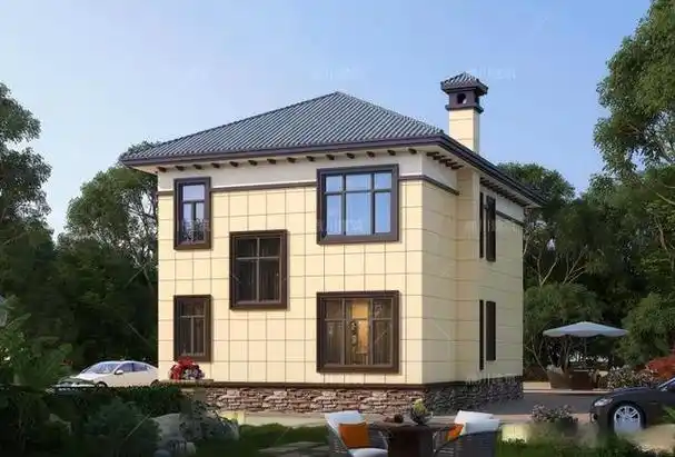 11款二层农村自建房面积适中造价经济外观大气又好看