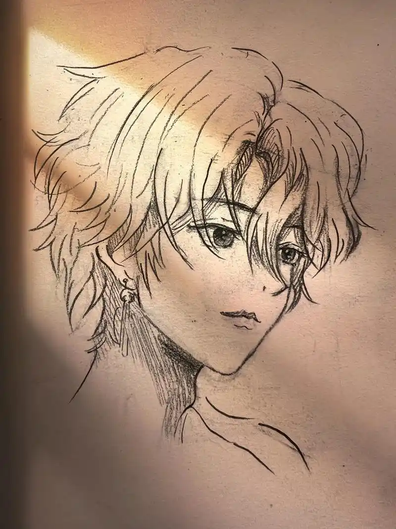 动漫人物手绘.#临摹 #绘画过程  #画画练习打卡 - 抖音