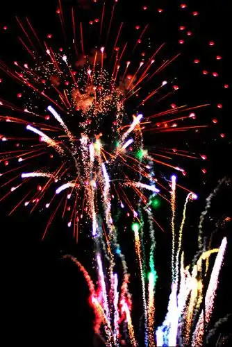 好看的烟花燃放表演图片