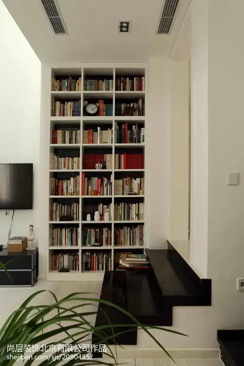 精致北欧风格书架效果图 – 设计本装修效果图