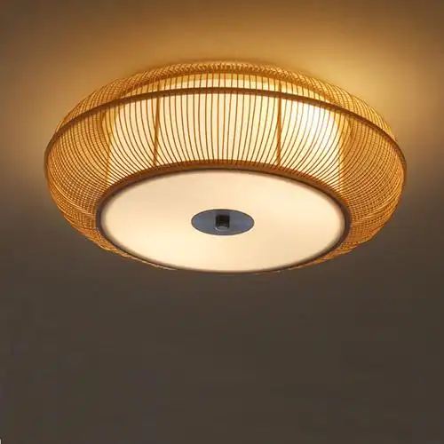 中式吸顶灯仿古中国国风复古日式榻榻米灯具客厅客厅吸顶灯