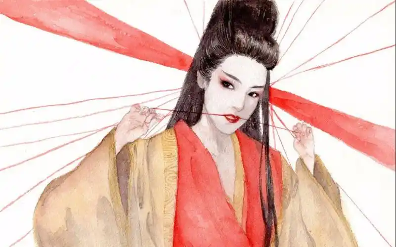 手绘水彩东方不败