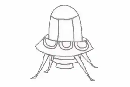 探测器简笔画画法步骤图片