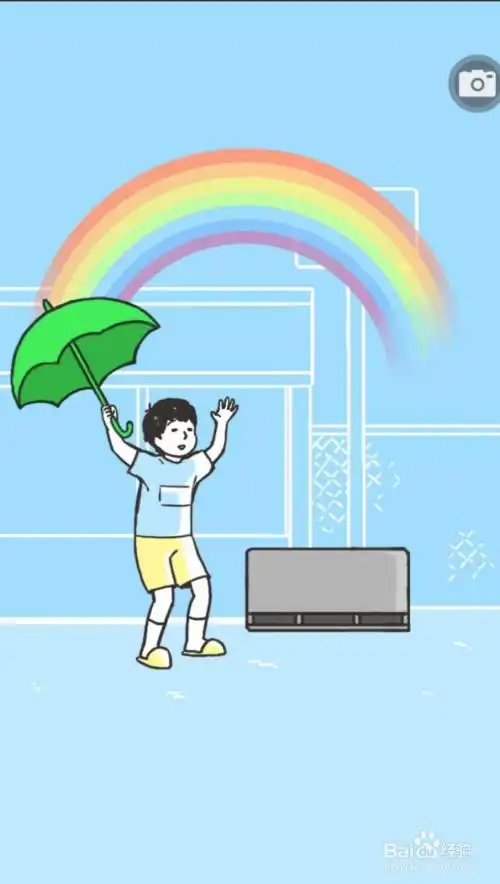 雨过天晴,彩虹出来了,雨回避成功.