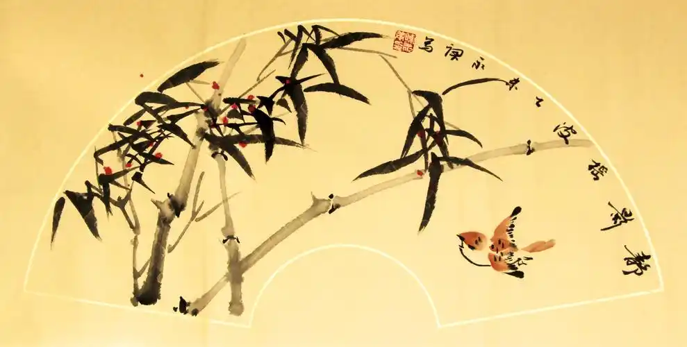 2017年扇形国画小品绘画作品合集