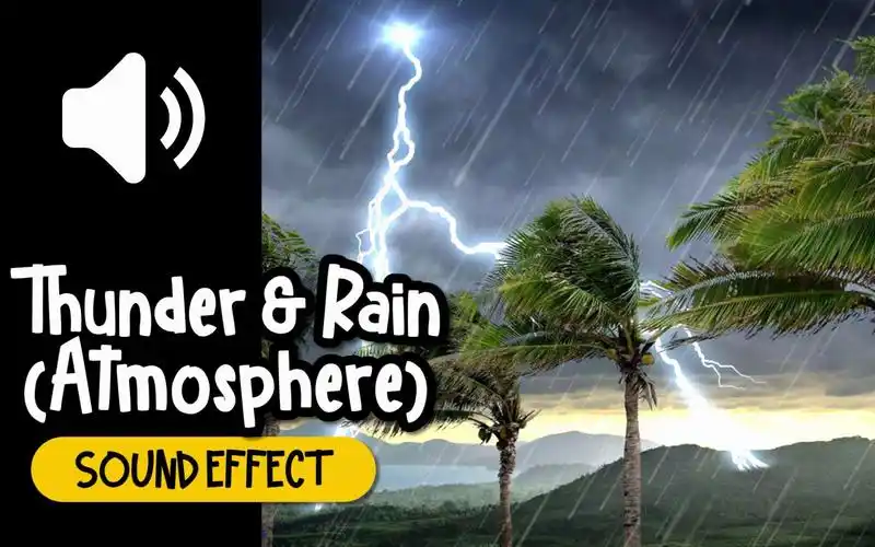 雷雨 打雷 下雨 环境音 音效 (hq)