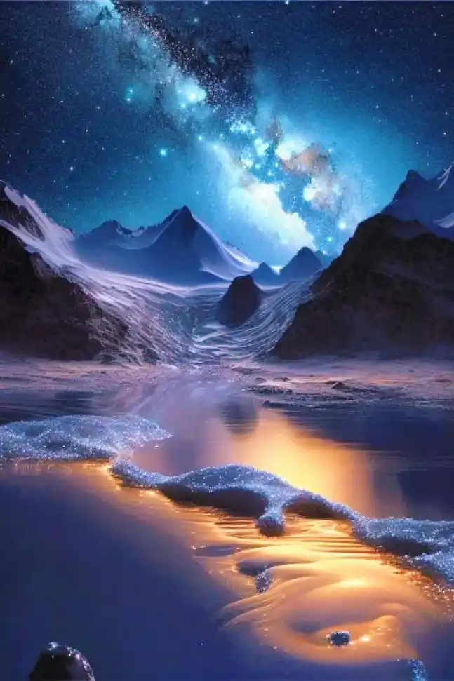 梦幻的星辰,极光,湖泊,唯缺少梦幻的你#抖音图文来了 #壁纸 - 抖音