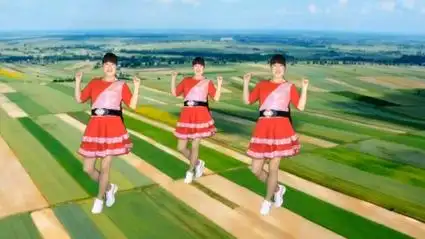 喜庆秧歌广场舞《情系二人转》地道东北味,喜气洋洋真欢乐