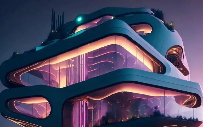 未来20年后的科幻类别墅