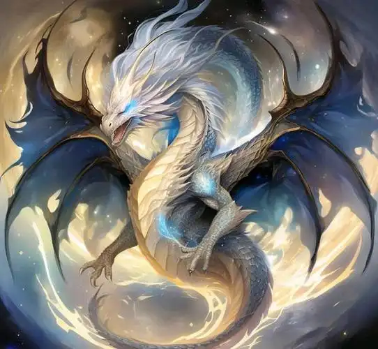 光暗圣龙是虚构的神秘生物,融合了光明和黑暗的特性.