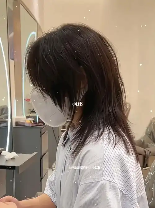 狼尾鲻鱼头高层次蓬松少年感拉