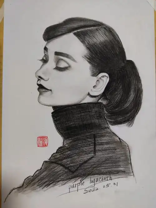 素描奥黛丽赫本