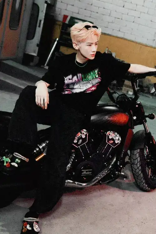 男明星机车大片