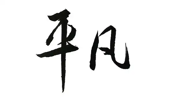 黑白创意小画——平凡