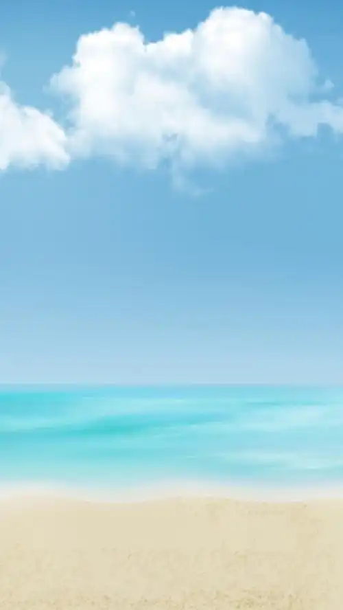 明媚海滩背景素材