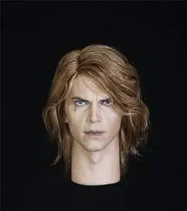 1/6兵人头雕模型 星球大战天行者安纳金定制版植发头雕rs001 现货