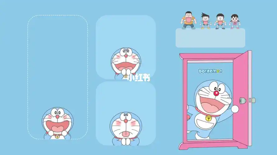 电脑壁纸蓝胖子最可爱