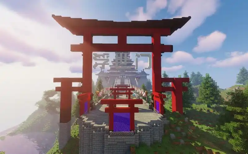 我的世界天际服务器宣传-秋月神社篇